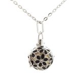 Stainless Steel Round Diffuser Necklace